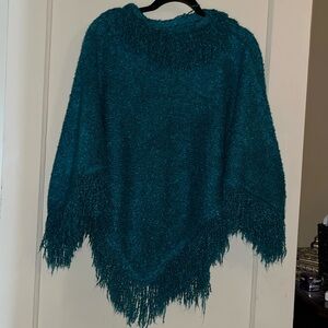 Wind River tasseled poncho